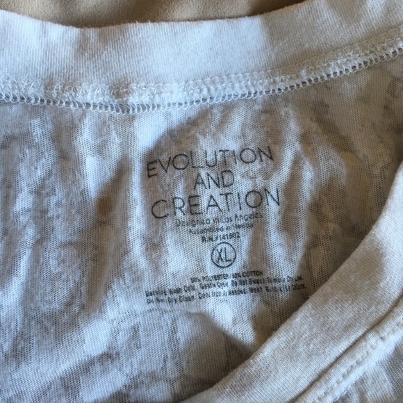 Women’s EVOLUTION AND CREATION White Textured Muscle Tank Top with Mild Crop - Picture 11 of 12